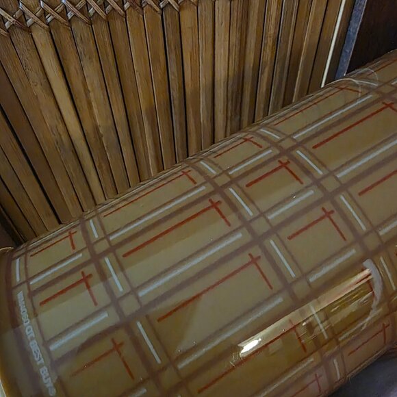 Vintage Aladdin Plaid Wide-Mouth Vacuum Thermos - - Picture 4 of 9